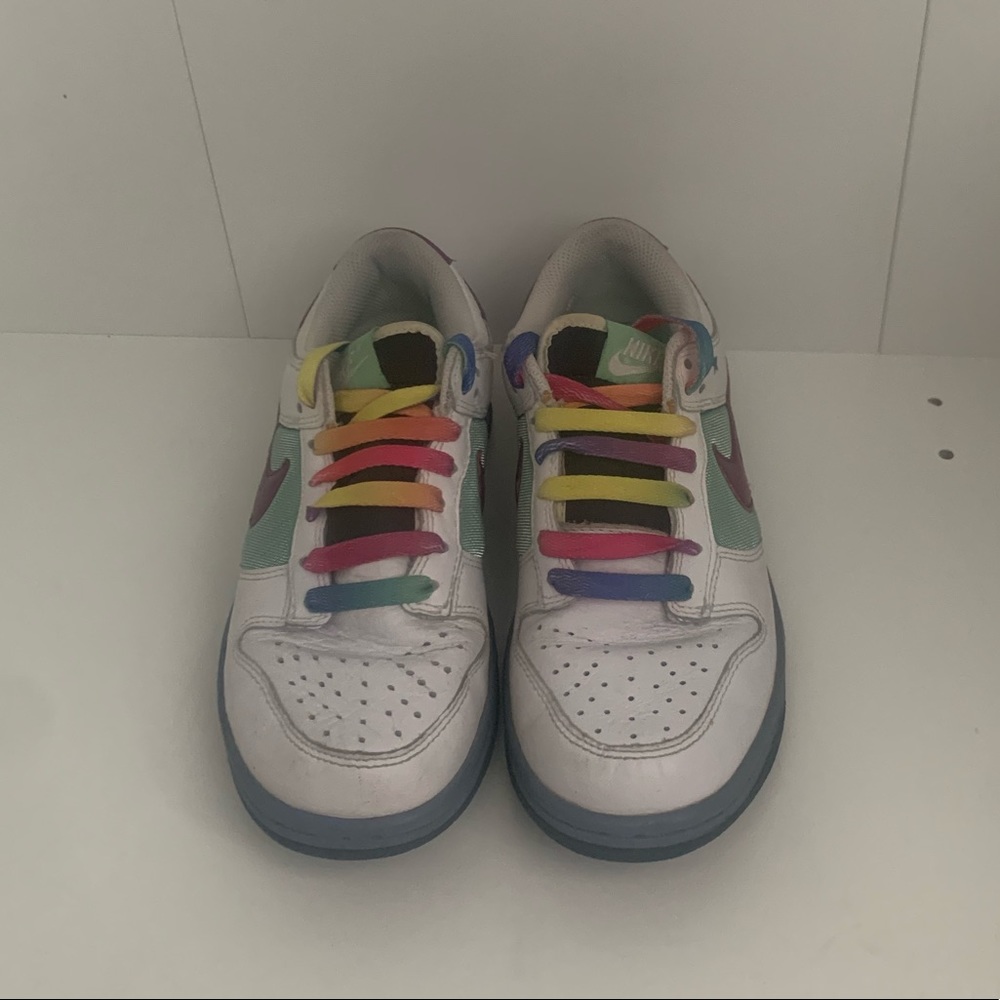 Rainbow Laced Nike Low Dunks